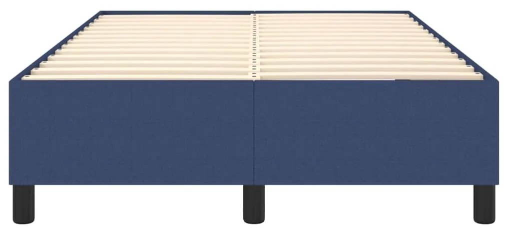 Estrutura de cama sem colchão 120x200 cm tecido azul