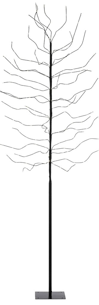 Vloerlamp zwart boom 200cm incl. LED IP44 - Vixen