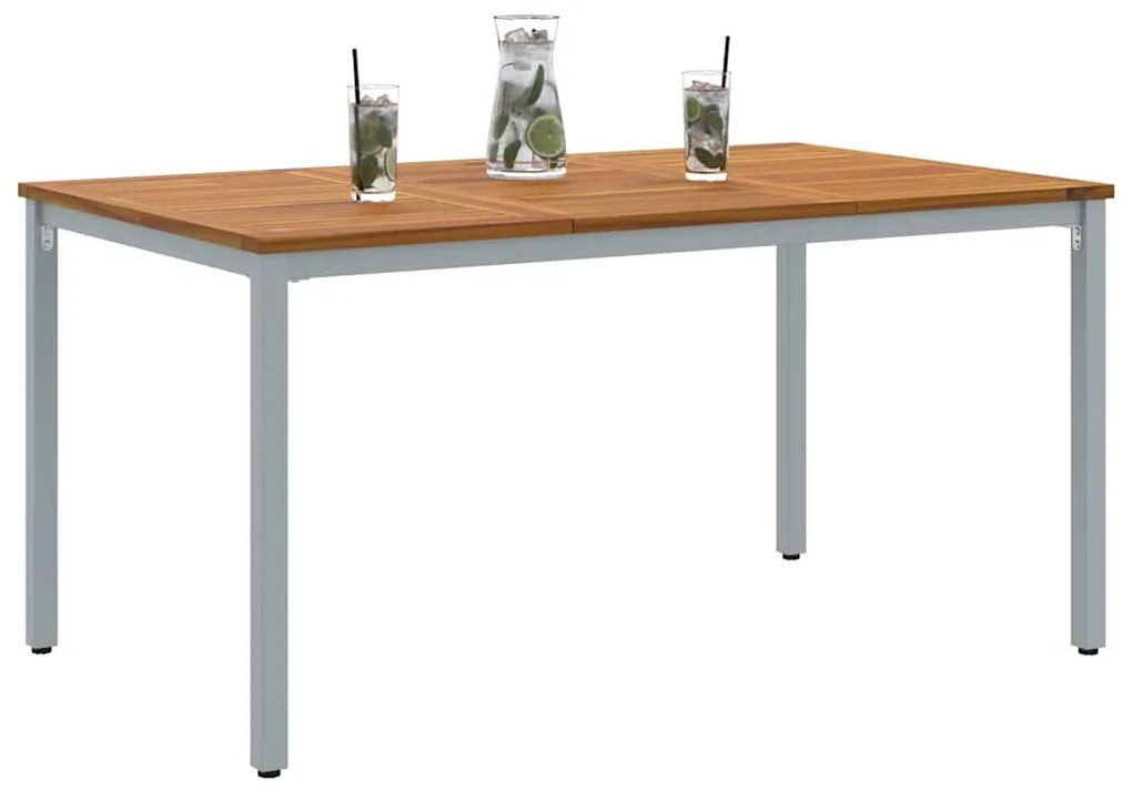 Mesa de Jardim 150 x 90 x 75 cm em Madeira de Acácia e Metal