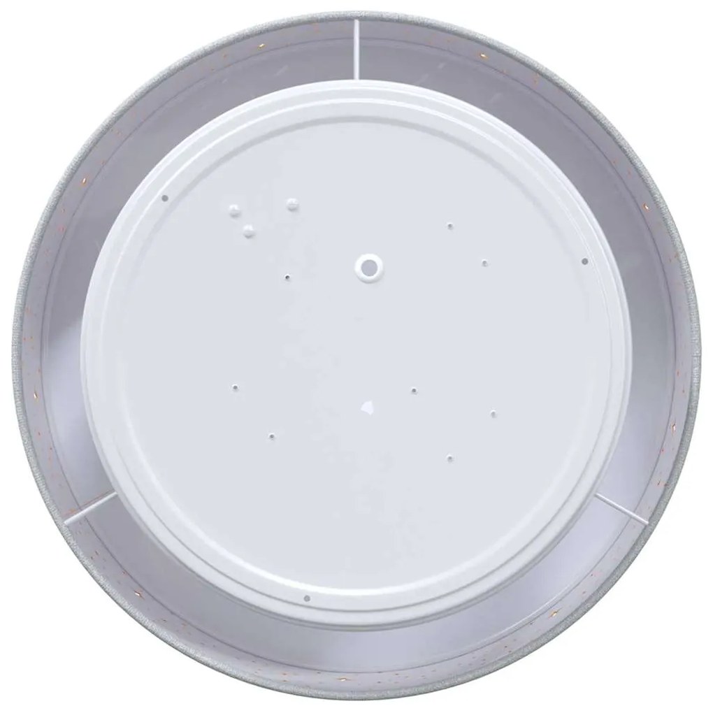 Luminárias de Teto com Cúpula Cheia de Estrelas Cinzenta Ø 30 cm Tecid