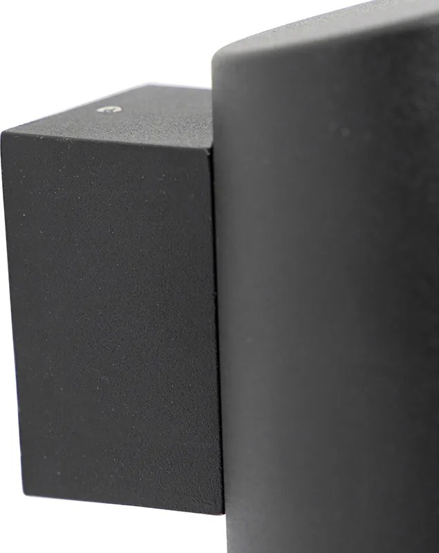 Candeeiro de parede exterior moderno preto IP44 - Skittle