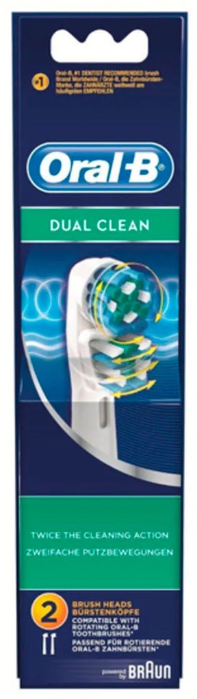 Cabeça de Substituição Dual Clean Oral-B (2 uds)