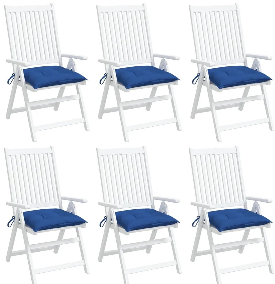 Almofadões para móveis de paletes 6 pcs tecido oxford azul