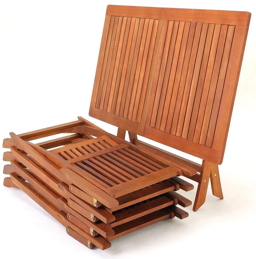 Conjunto de jardim Sydney 5 peças em madeira de acácia com certificação FSC®