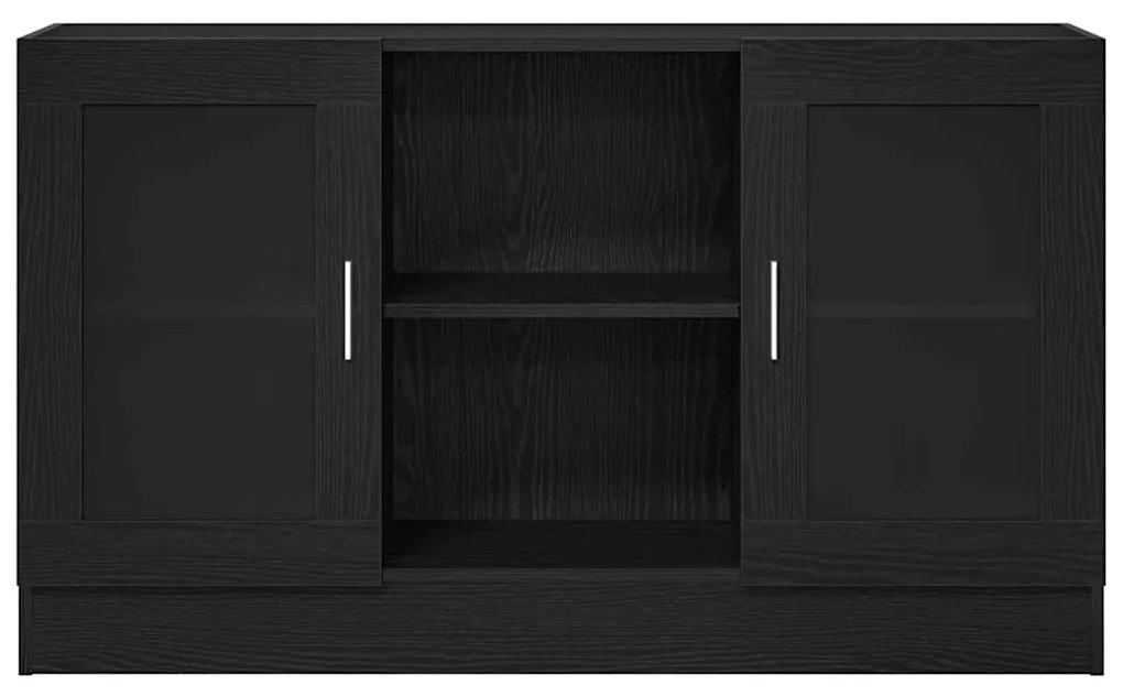 Aparador vidaXL Preto Carvalho 120x30,5x70 cm em Madeira Derivada