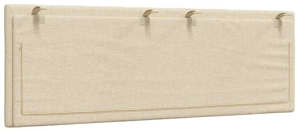 Almofadão de cabeceira 120 cm tecido creme