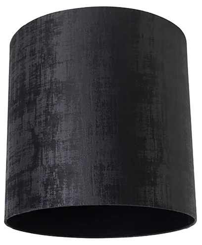 Abajur de veludo preto 40/40/40 Moderno