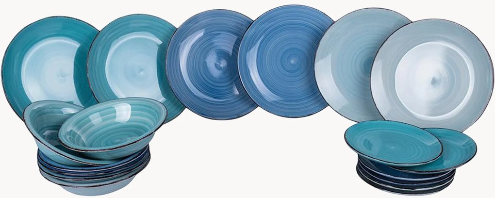 Conjunto de loiça Baita Acqua, 6 pessoas, conjunto de 18