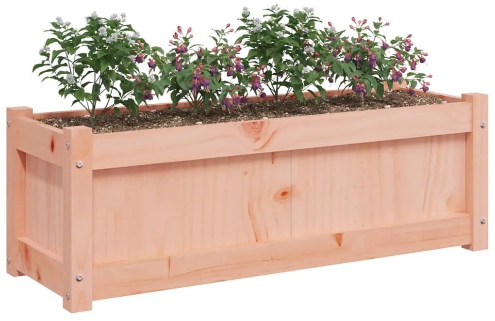 Vasos/floreiras de jardim 2 pcs madeira de douglas maciça