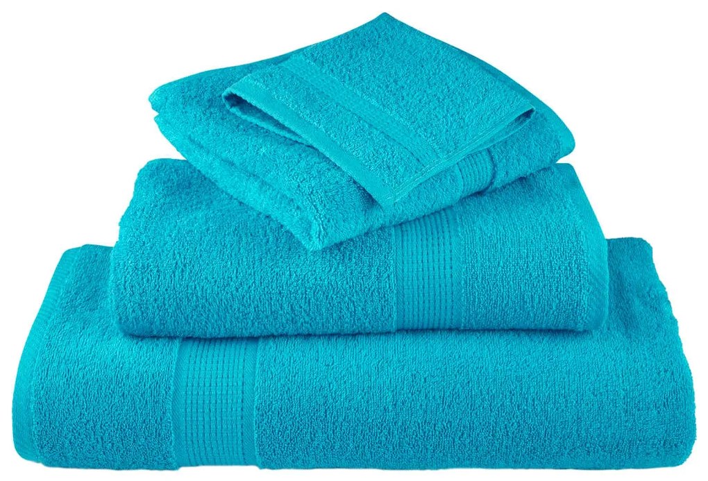 Toalhas de mãos premium SOLUND 10pcs 30x30cm 600 g/m2 turquesa
