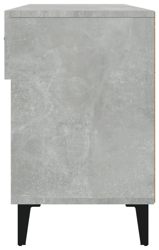 Sapateira 102x35x55 cm madeira processada cinzento cimento