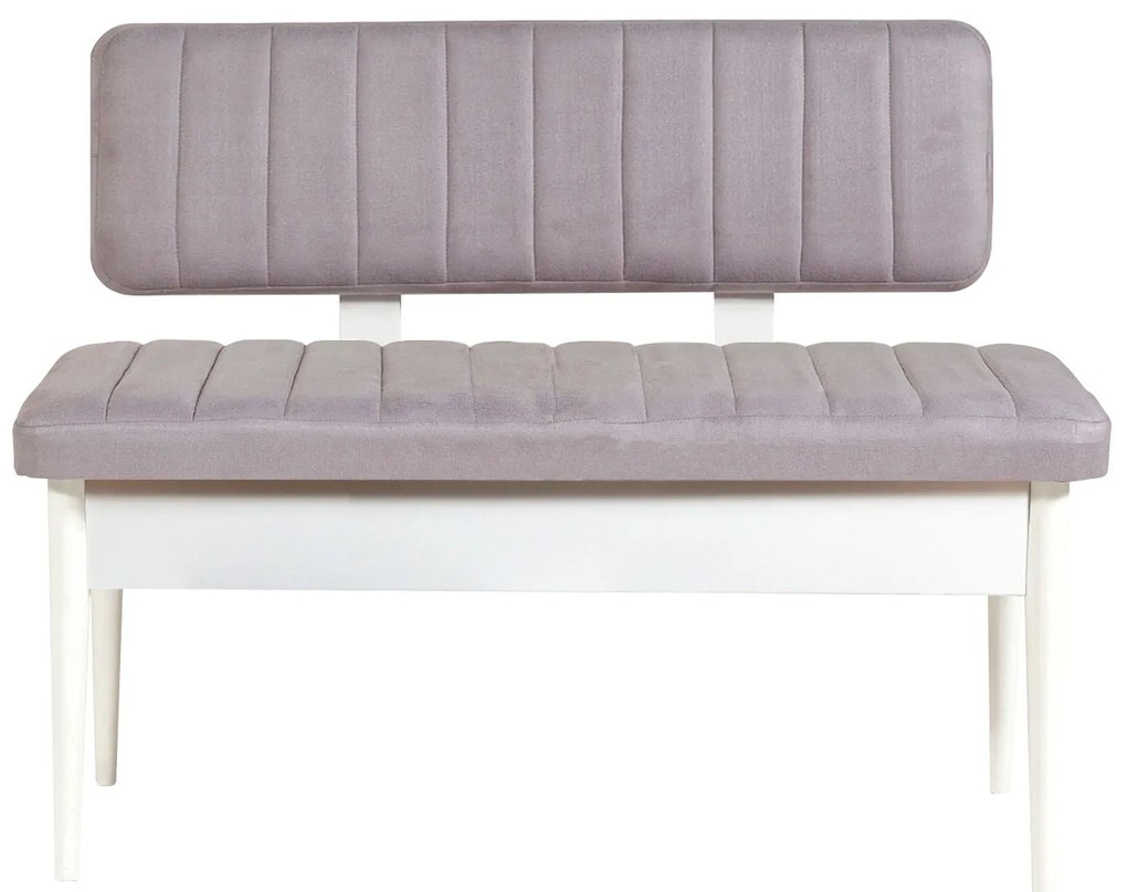 Conjunto de Mesa de Jantar Extensível e Cadeiras Vina – Branco – Mesa: