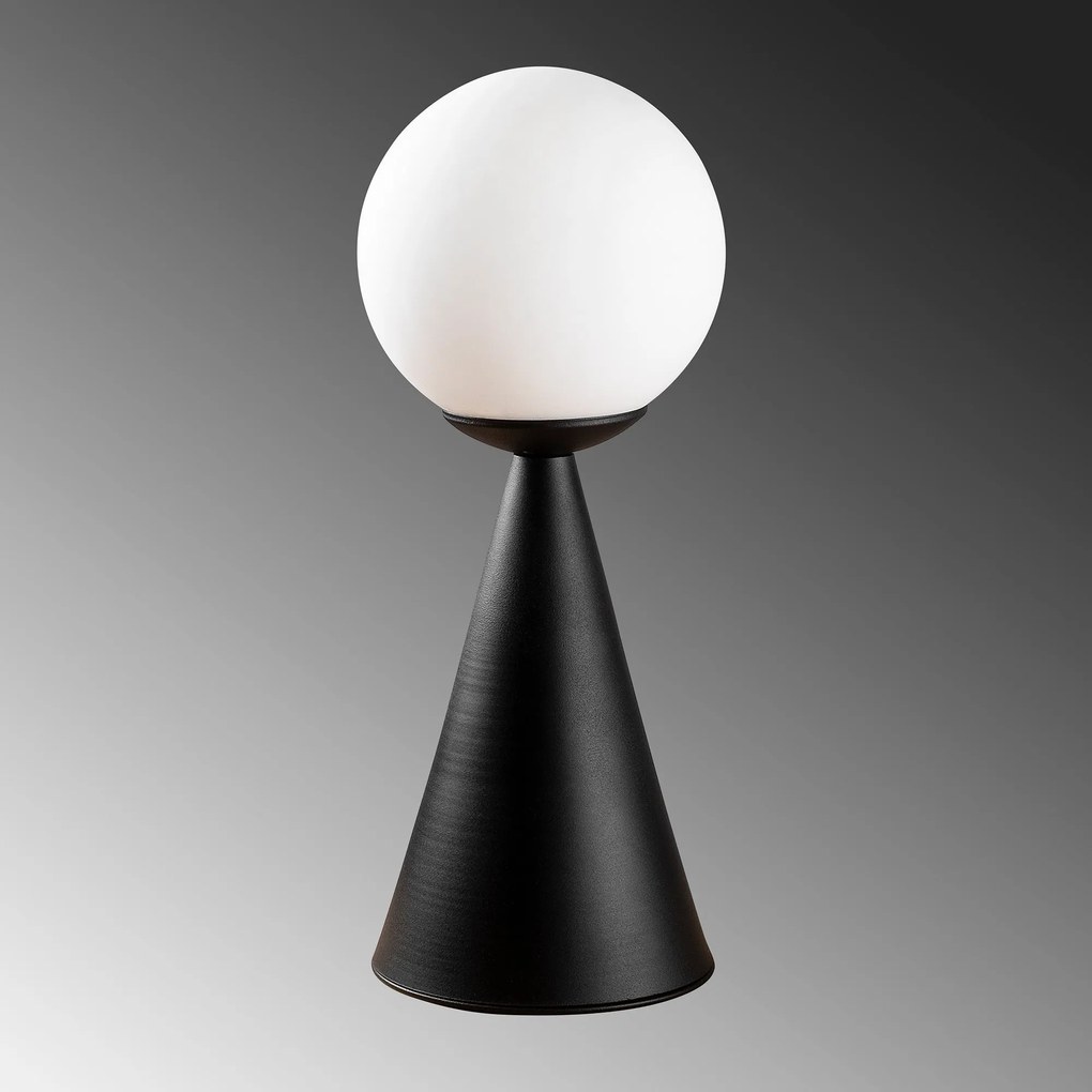 Candeeiro de Mesa Gondol – Preto e Branco – 19 x 19 cm
