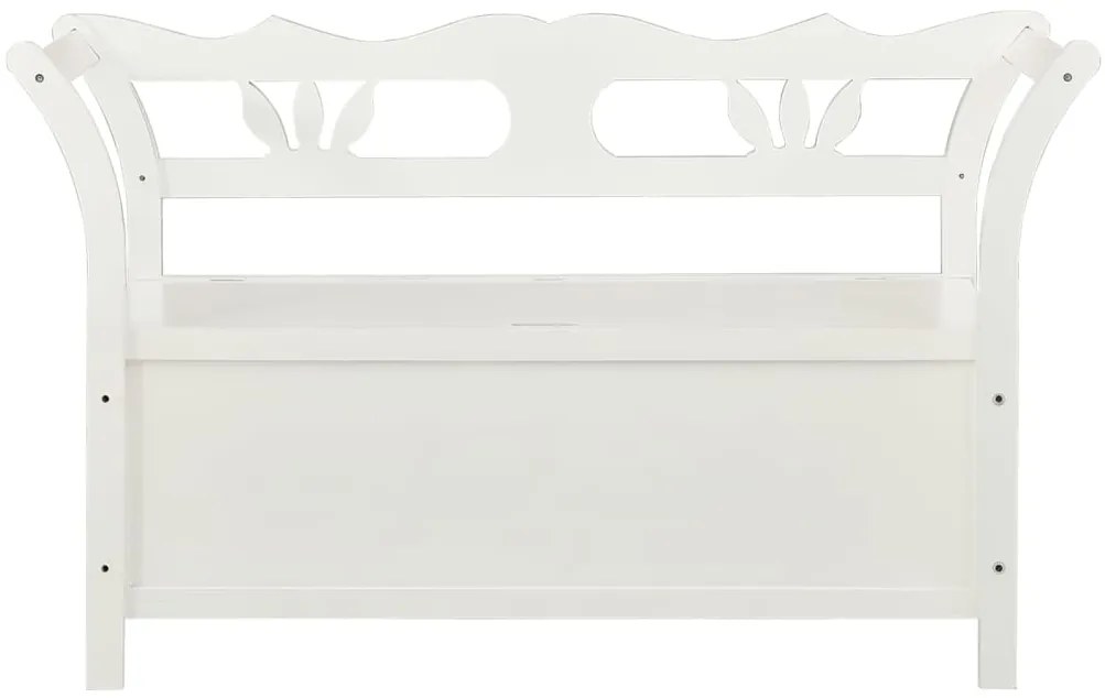 Banco 107x45x75,5 cm madeira de abeto maciça branco