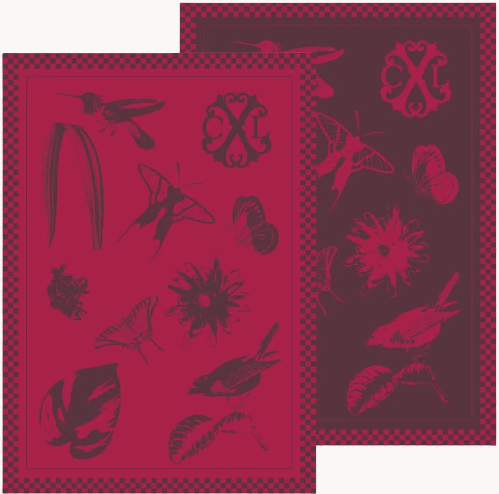 Toalhas de cozinha em algodão Primavera, conjunto de 2