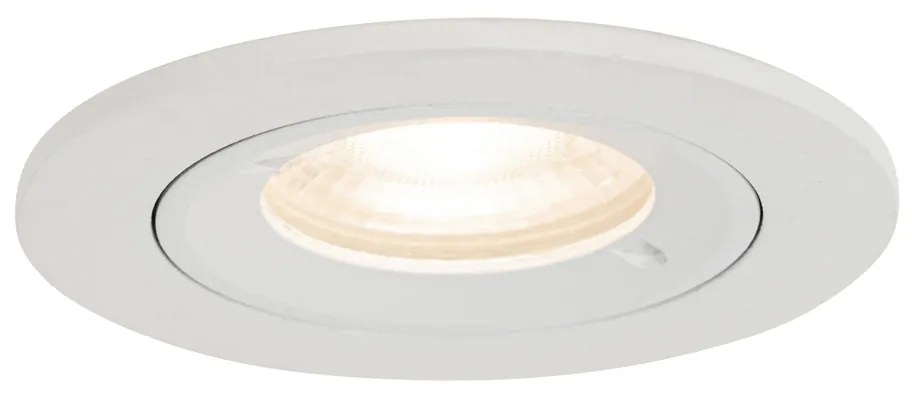 Conjunto de 12 Focos Embutidos Brancos Redondos GU10 50mm IP44 - Xena