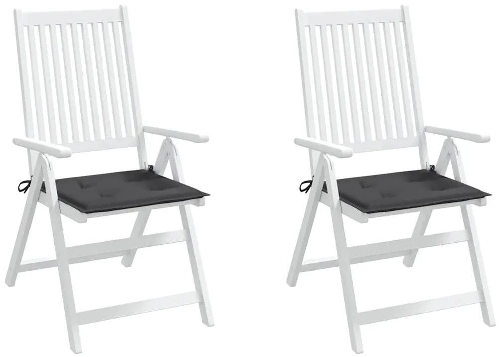 Almofadões p/ cadeiras de jardim 2 pcs tecido oxford antracite