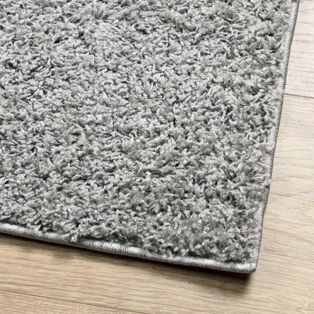 Tapete shaggy de pelo alto PAMPLONA 160x230 cm cinzento