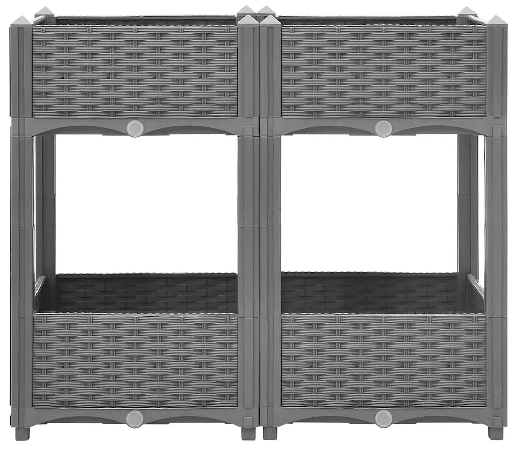 Canteiro elevado 80x40x71 cm polipropileno
