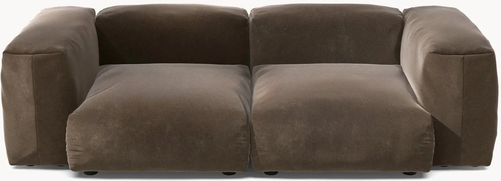 Sofá modular em veludo Vetsak (2 lugares)