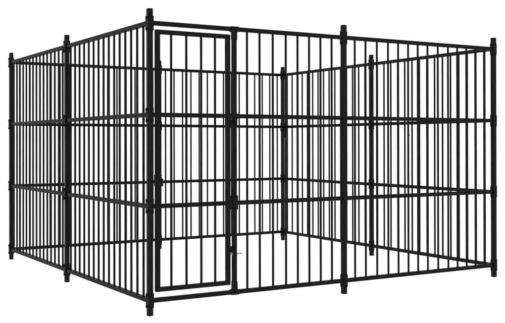 vidaXL Canil de exterior 300x300x185 cm