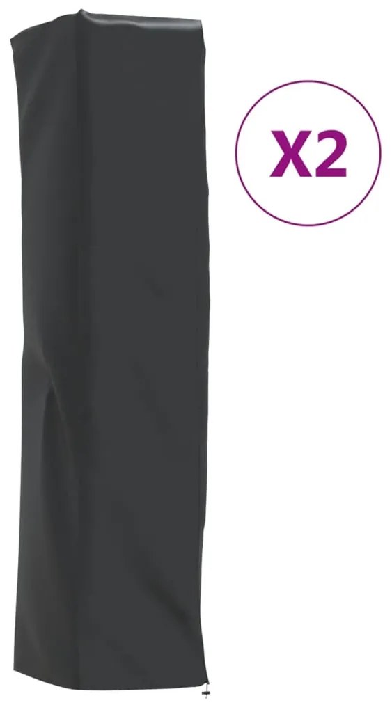 Capas p/ aquecedor forma pirâmide 2pcs 58x58x228 cm oxford 420D