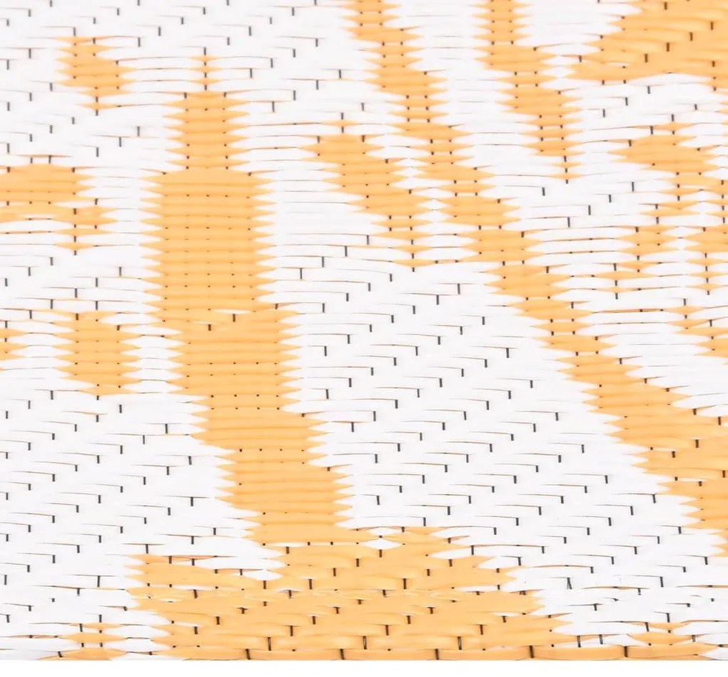 Tapete de exterior 140x200 cm ARAKIL PP amarelo