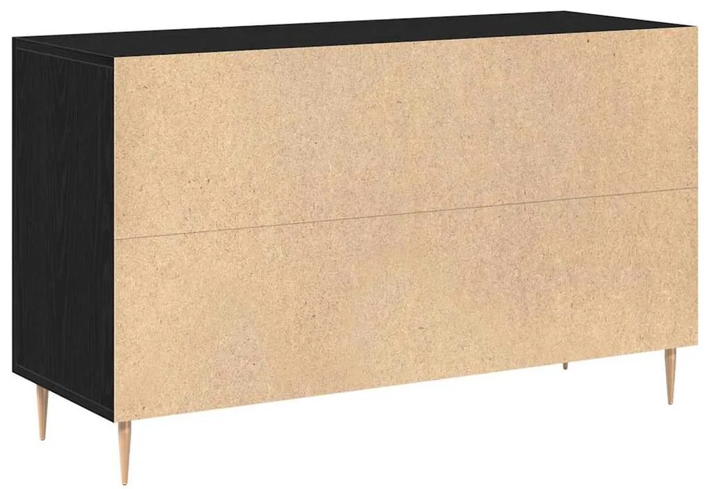 Buffet vidaXL Preto Carvalho 100x36x60 cm Madeira de Engenharia