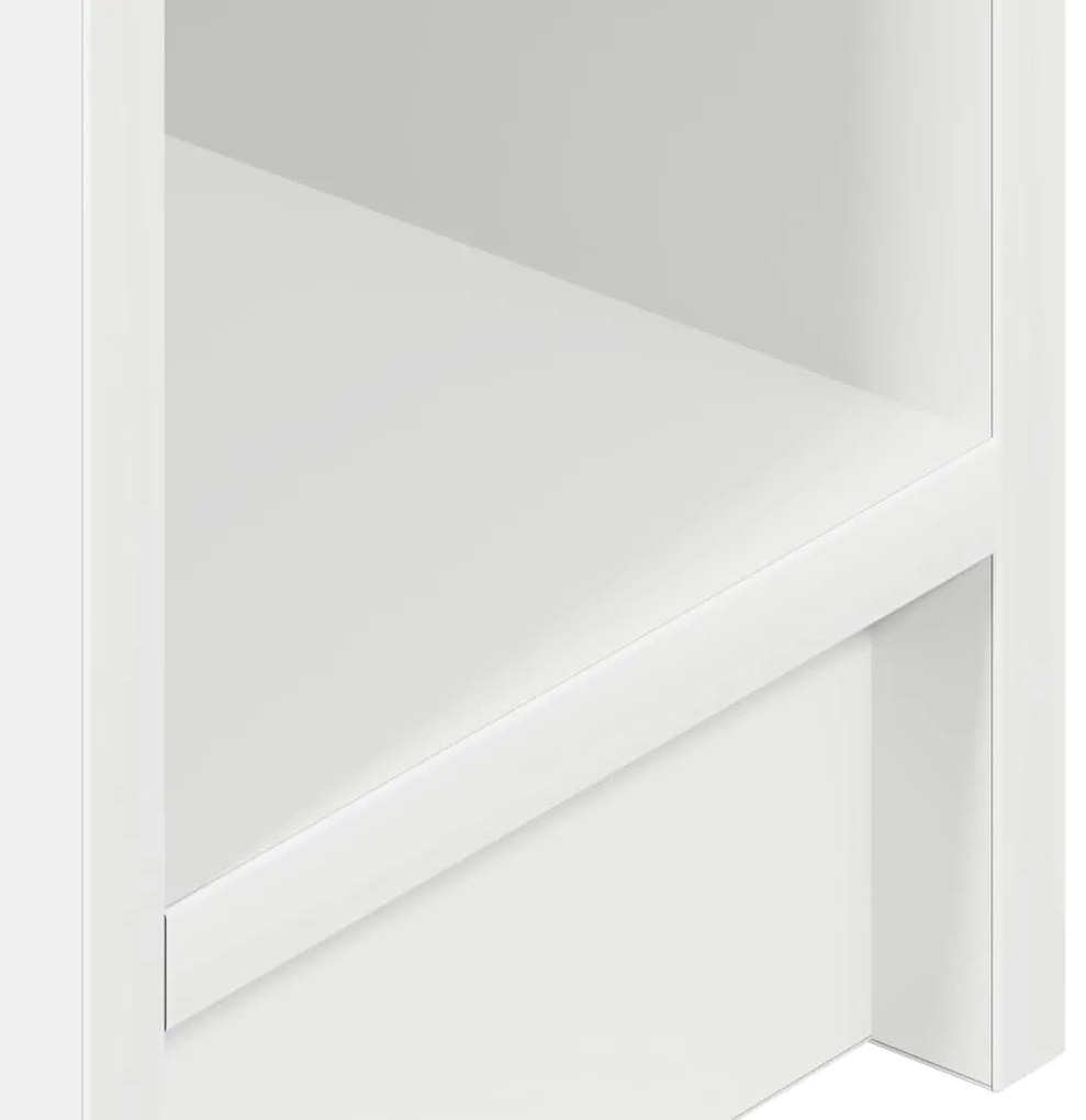Mesa de cabeceira com gaveta 20x36x60 cm branco