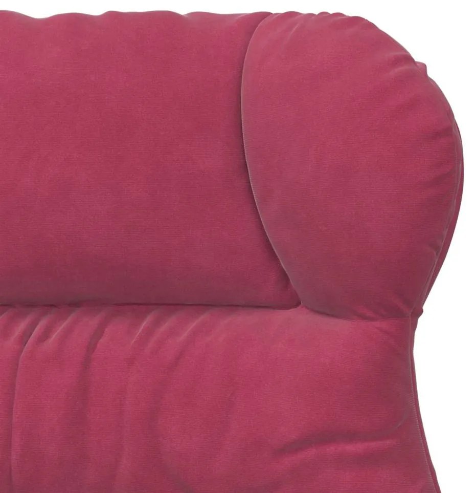 Poltrona Relaxante Vermelha de Veludo