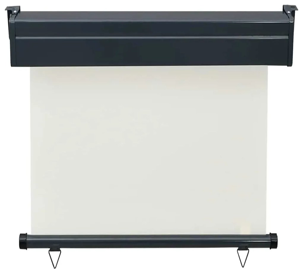 Toldo lateral para varanda 80x250 cm creme