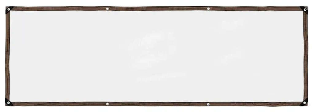 vidaXL Encerado transparente com ilhós 1x3 m Polietileno