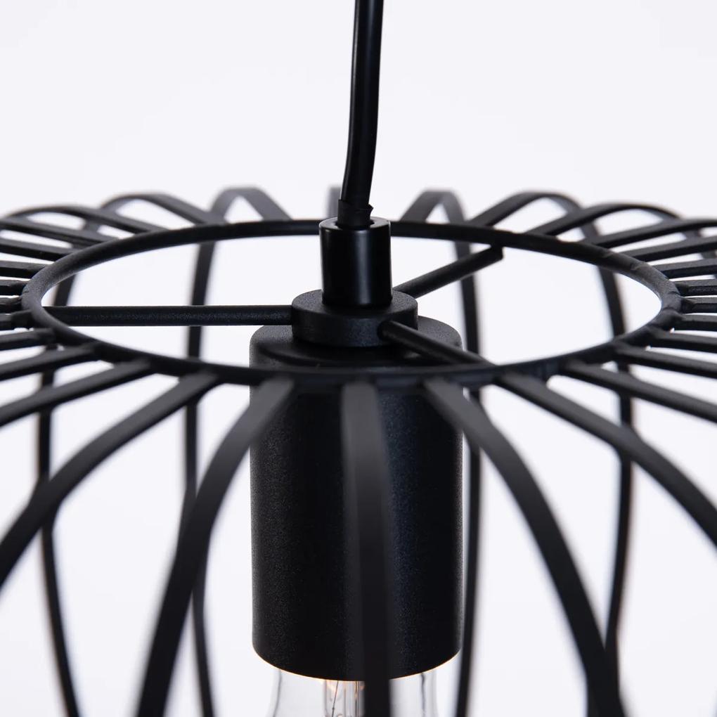 Moderne hanglamp zwart E27 - Troopa Moderno