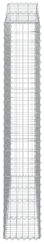Cestos gabião arqueados 4pcs 200x30x180/200cm ferro galvanizado