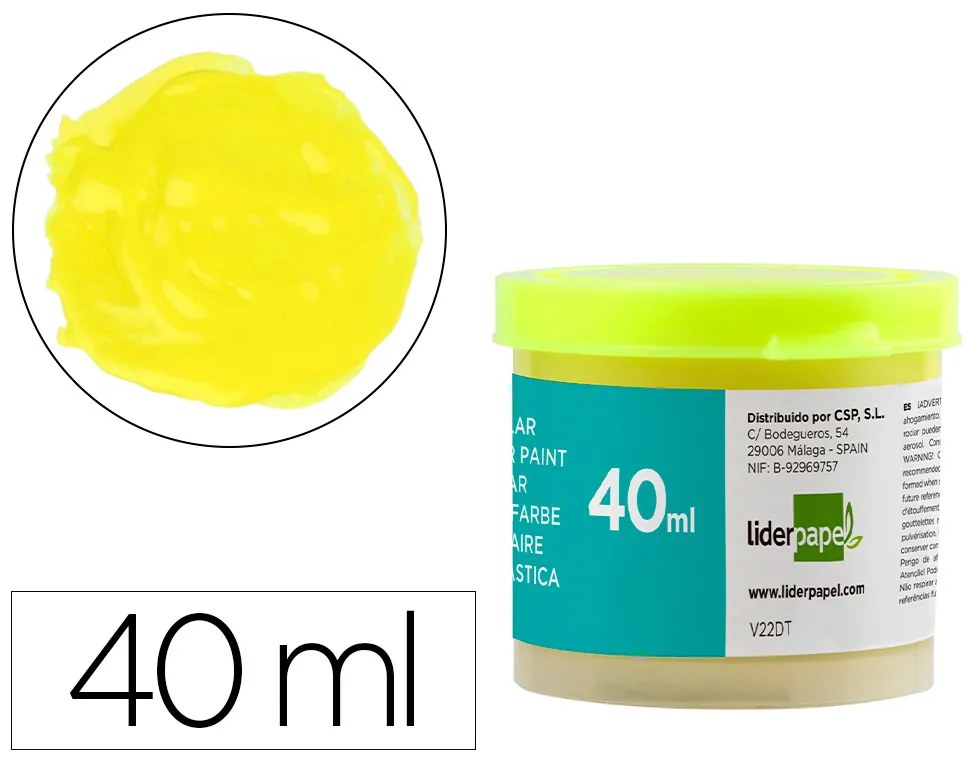 Guache Escolar 40 Ml Amarelo Limão
