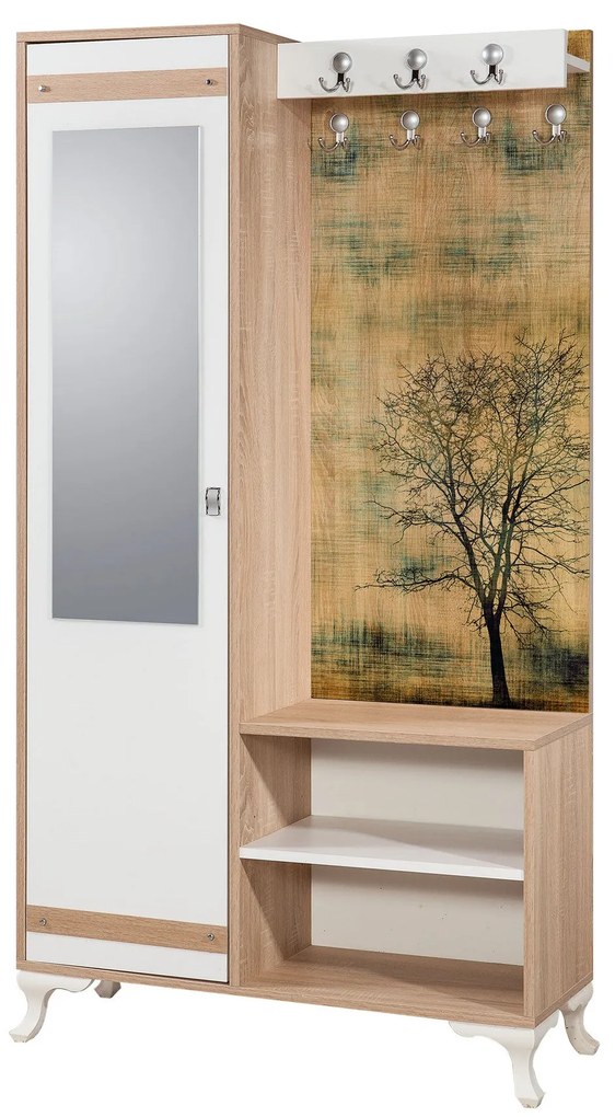 **** Hall Stand Inci – Carvalho Sonoma – 100x190x36 cm
**