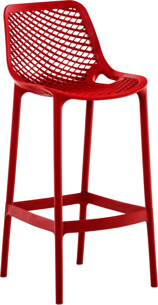 Banco de bar Air (1 UNIDADE) 45 x 105 x 53 cm Vermelho