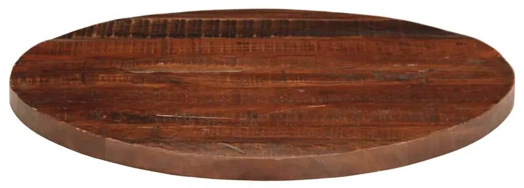 Tampo de mesa redondo Ø80x2,5cm madeira recuperada maciça