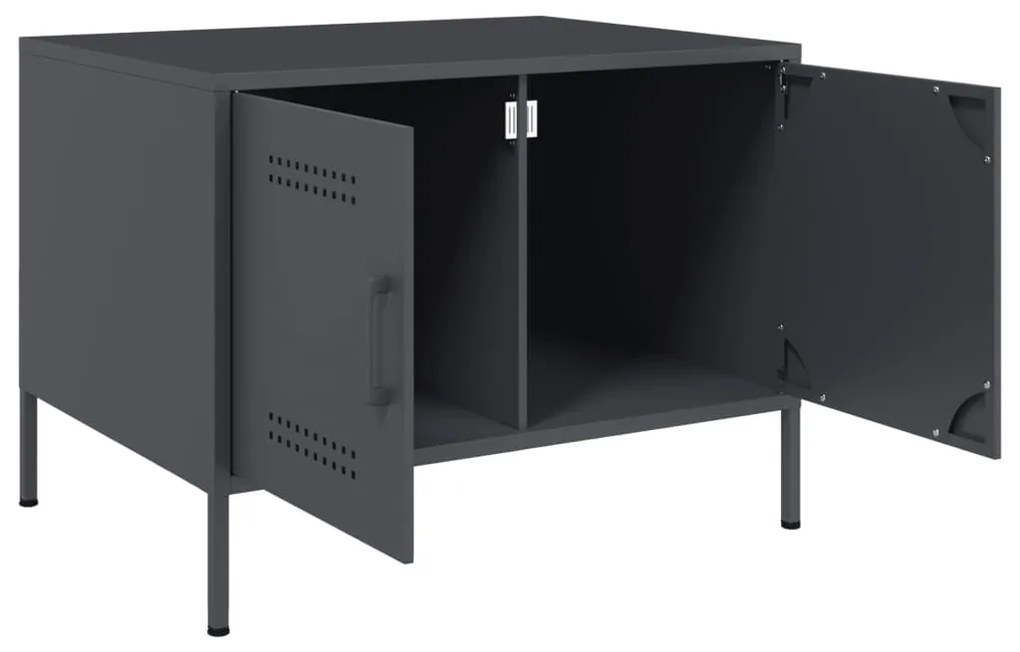 Mesa de centro 68x50x50,5 cm aço antracite