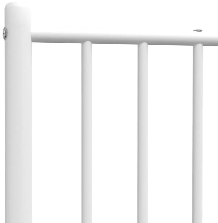 Cabeceira de cama 75 cm metal branco