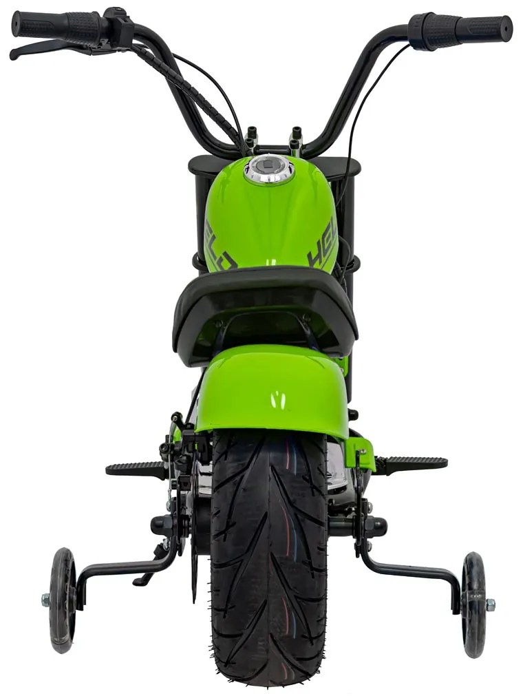 Mota elétrica para Crianças 350 W Chopper Warrior Rodas AR, Assento couro ecológico Verde