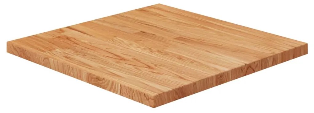 vidaXL Tampo mesa quadrado 50x50x2,5cm carvalho tratado castanho-claro