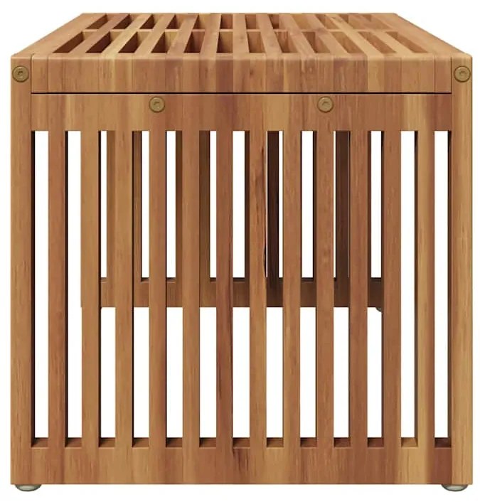 Mesa Lateral de Jardim 70x37,5x35,5 cm Madeira Sólida de Teca