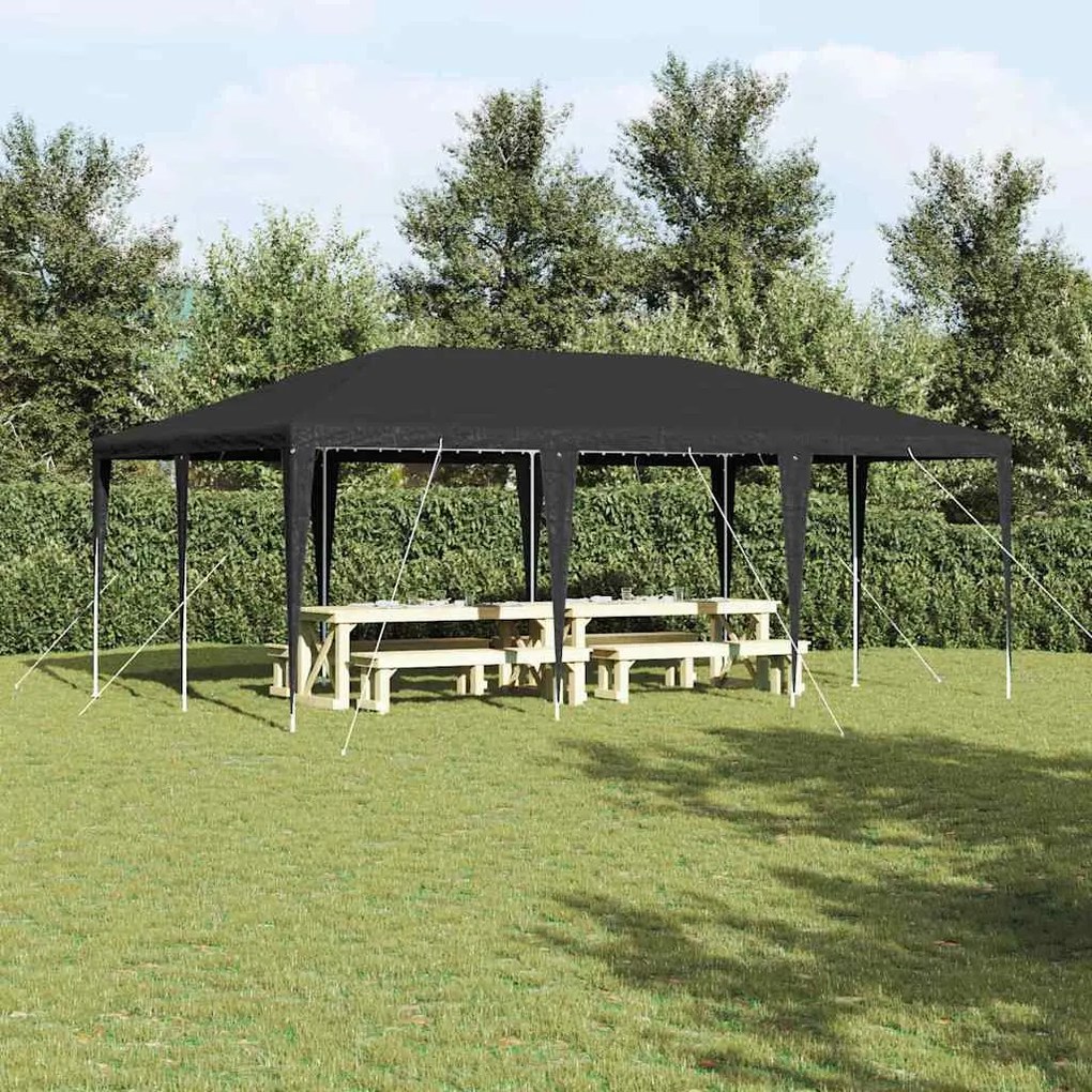 vidaXL Tenda de Festa Antracite 600 x 400 x 266 cm Polietileno e Aço
