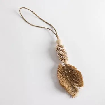 Acessório Decorativo Com Contas Tojika Natural - Sklum