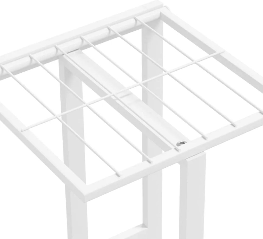 Suporte de vasos c/ 4 prateleiras 43x22x76 cm metal branco