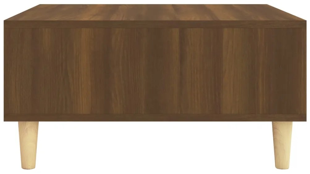 Mesa de centro 60x60x30 cm derivados madeira carvalho castanho