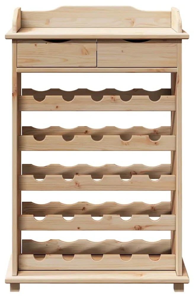 Acessório para Vinho vidaXL 90x60x30 cm Madeira Sólida de Pinho