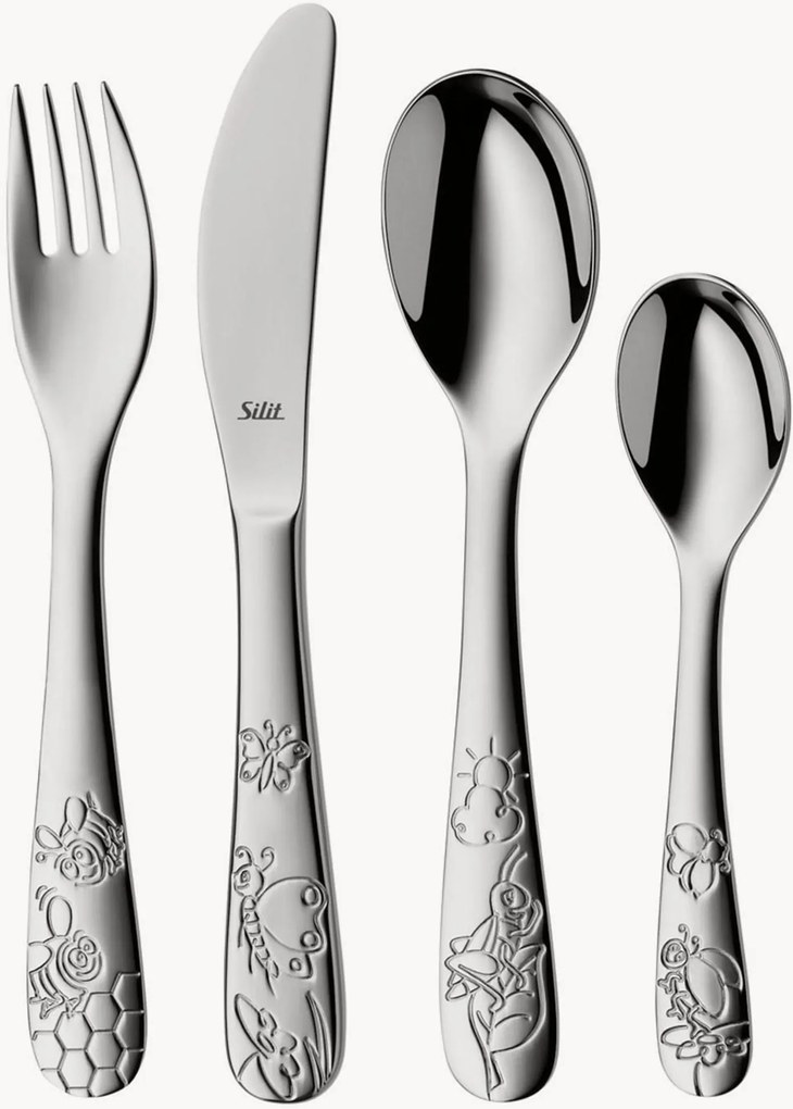 Conjunto de talheres para crianças Trend, conjunto de 4