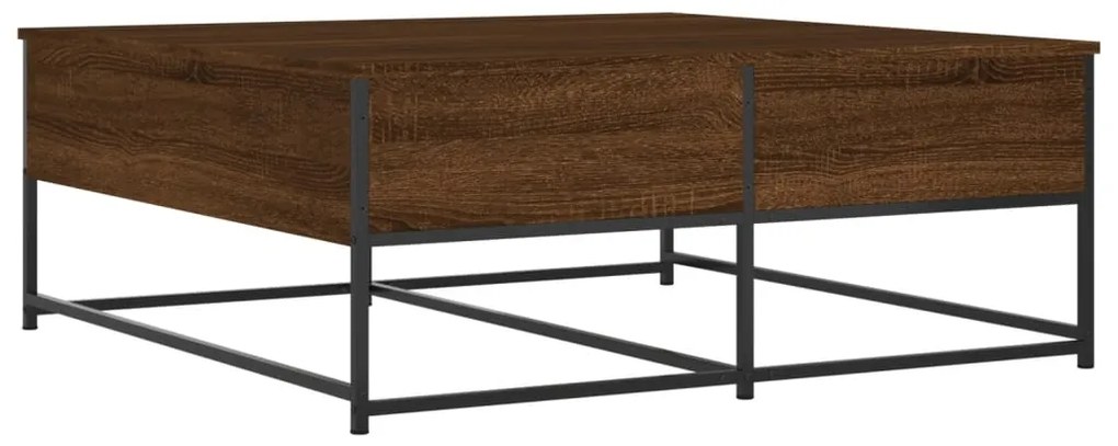 Mesa de centro 100x99x40 cm derivados madeira carvalho castanho